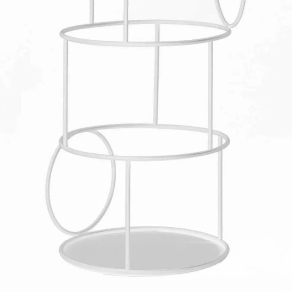 Design Coat Stand in Colored Steel Made in Italy - Vituzzo Viadurini