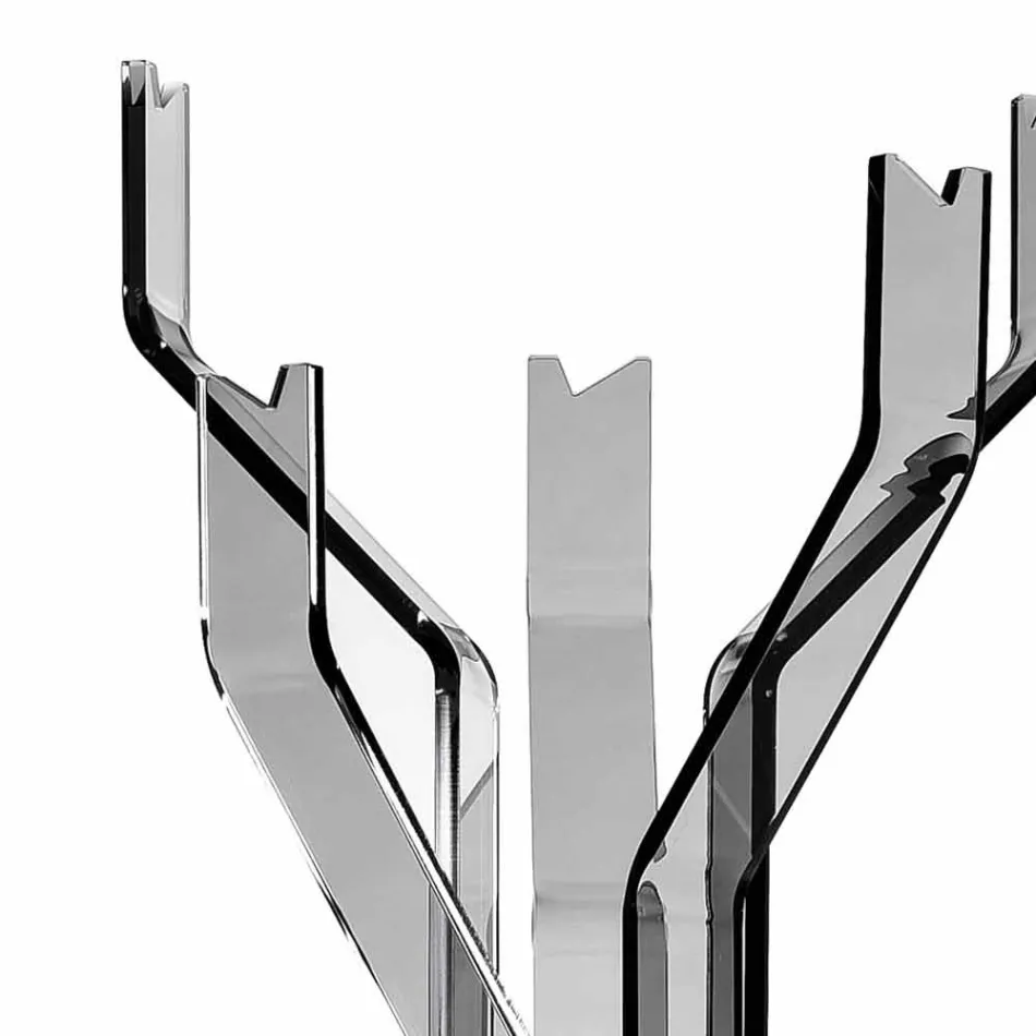 Smooth coat hanger with 5 Andrea hooks, modern design Viadurini