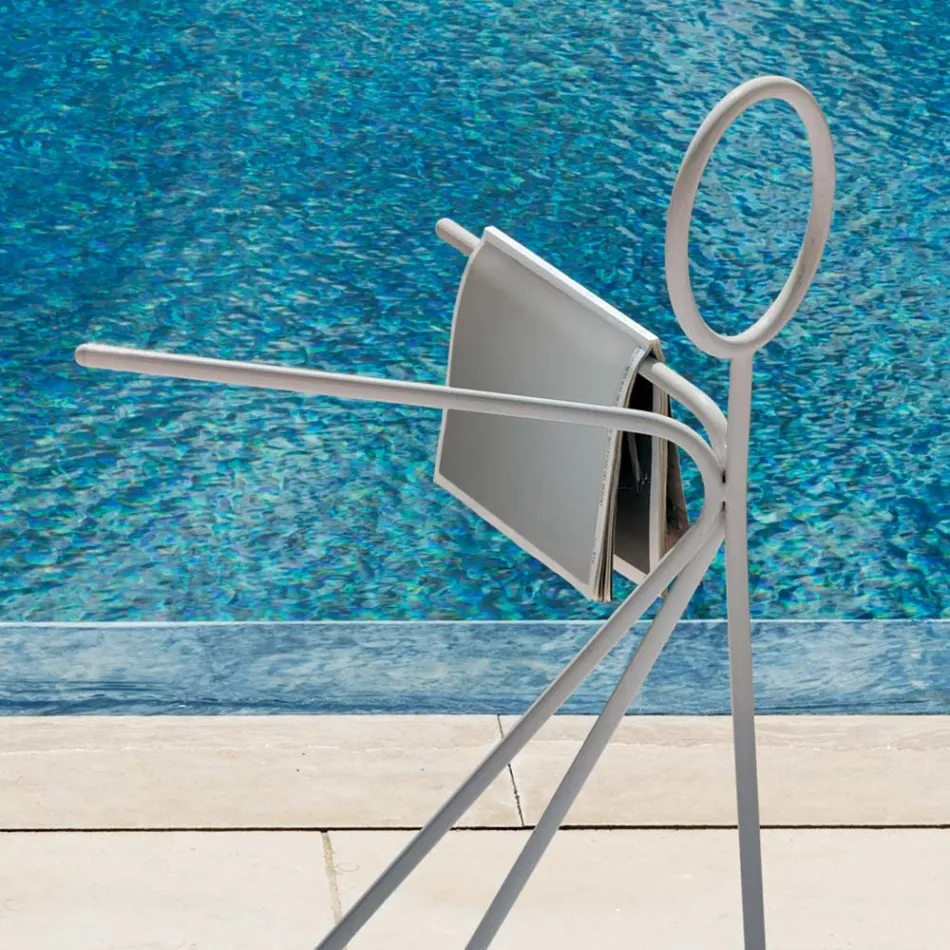 3 Pieces Steel Coat Stand Made in Italy - Steward by Myyour Viadurini