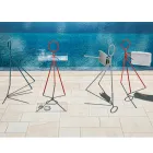 3 Pieces Steel Coat Stand Made in Italy - Steward by Myyour Viadurini