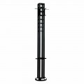 Black Ash Floor Coat Stand with Chrome Details Made in Italy - Etna