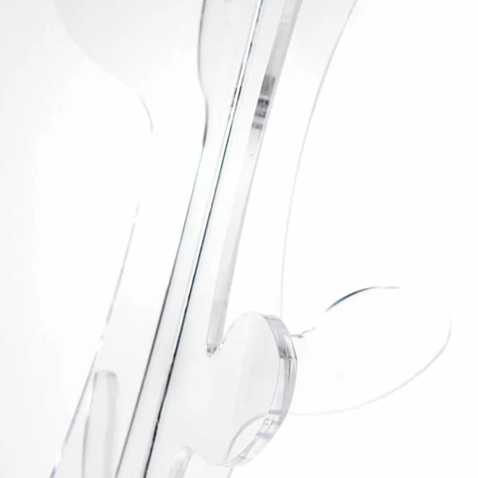 Floor Coat Hanger in Transparent Plexiglass Design for Entrance - Alibi Viadurini