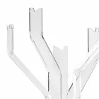 Transparent earth coat rack with 5 hooks Andrea, modern design Viadurini