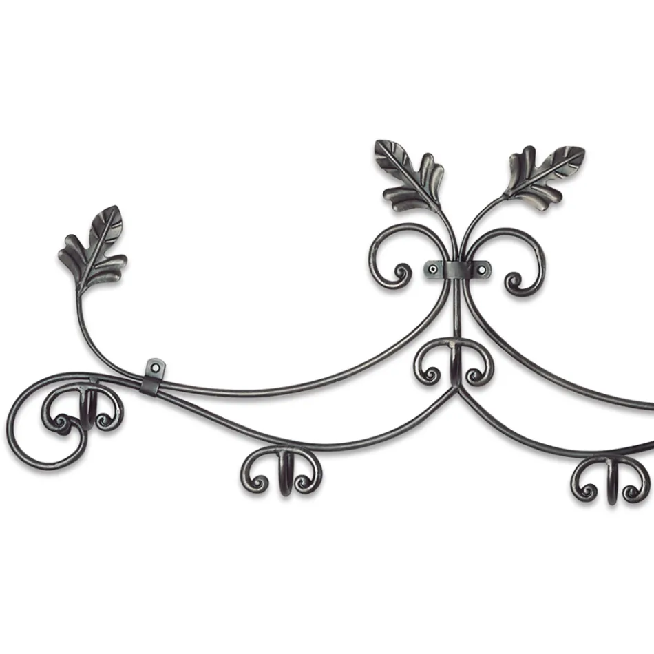 Classic Style Coat Rack in Tubular Iron Made in Italy - Tappo Viadurini