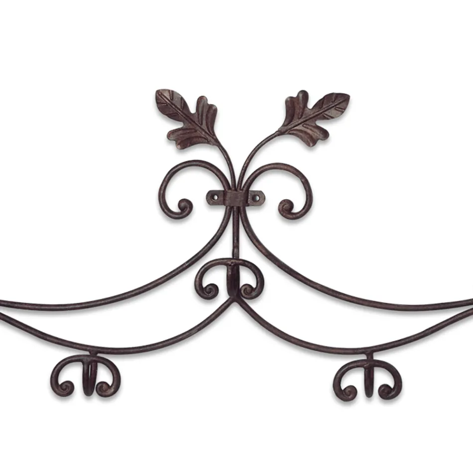 Classic Style Coat Rack in Tubular Iron Made in Italy - Tappo Viadurini