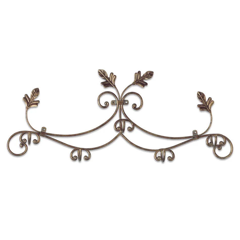 Classic Style Coat Rack in Tubular Iron Made in Italy - Tappo Viadurini