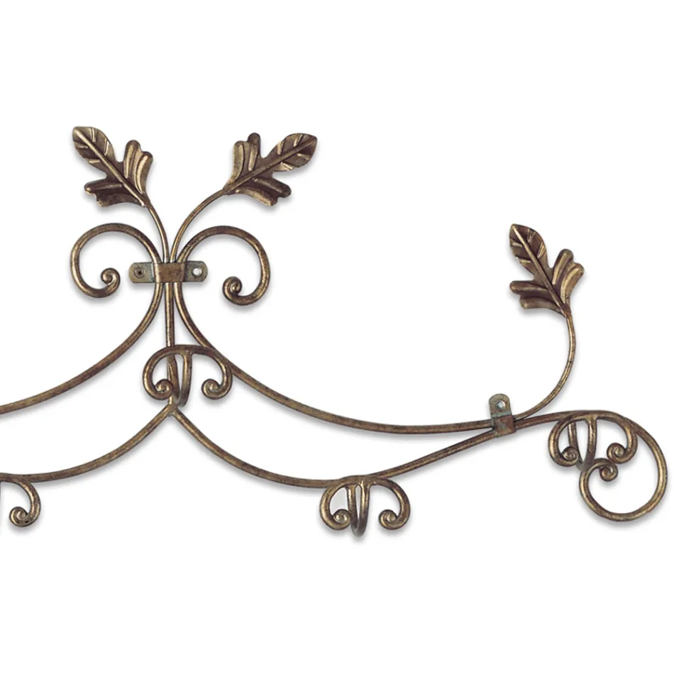 Classic Style Coat Rack in Tubular Iron Made in Italy - Tappo Viadurini
