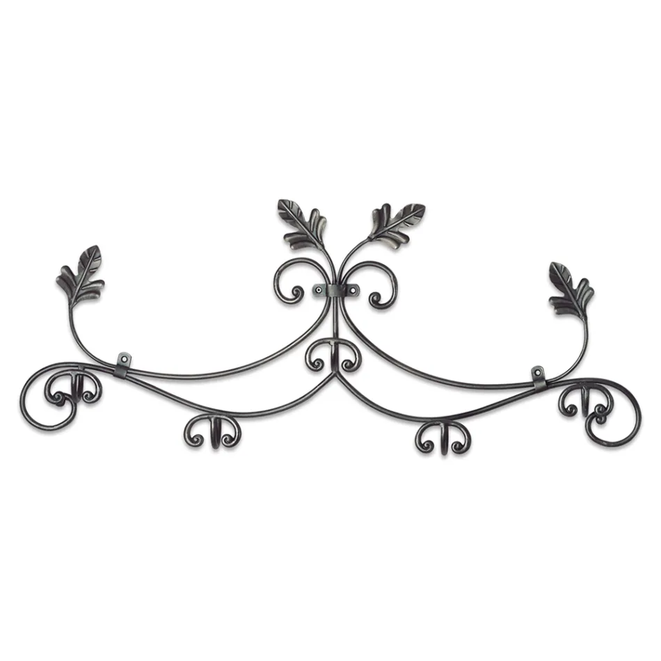 Classic Style Coat Rack in Tubular Iron Made in Italy - Tappo Viadurini