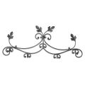 Classic Style Coat Rack in Tubular Iron Made in Italy - Tappo