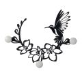 Iron Coat Hanger with Hummingbird Decoration Made in Italy - Key