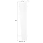Oblique Design Coat Stand in Glossy White Wood or Slate - Joris Viadurini