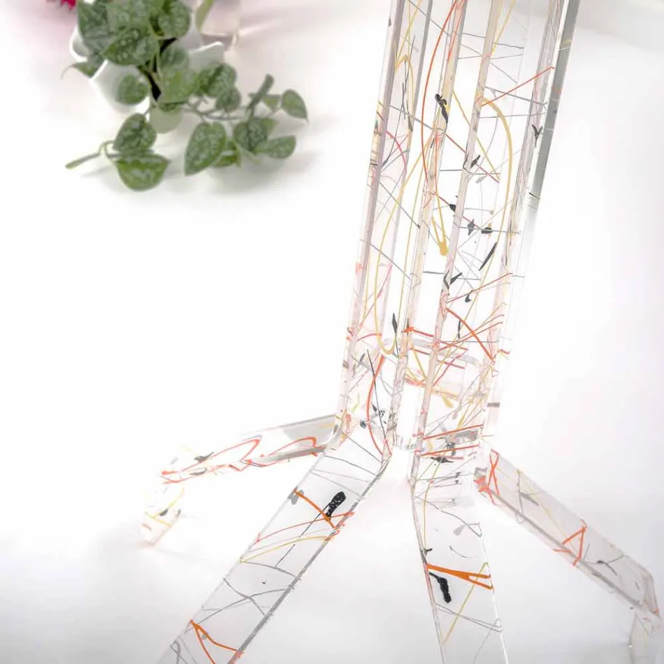 Modern multicolor floor coat rack made in Italy, Andrea Viadurini