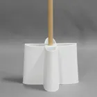 Umbrella hanger in natural beech and Nurri polypropylene Viadurini