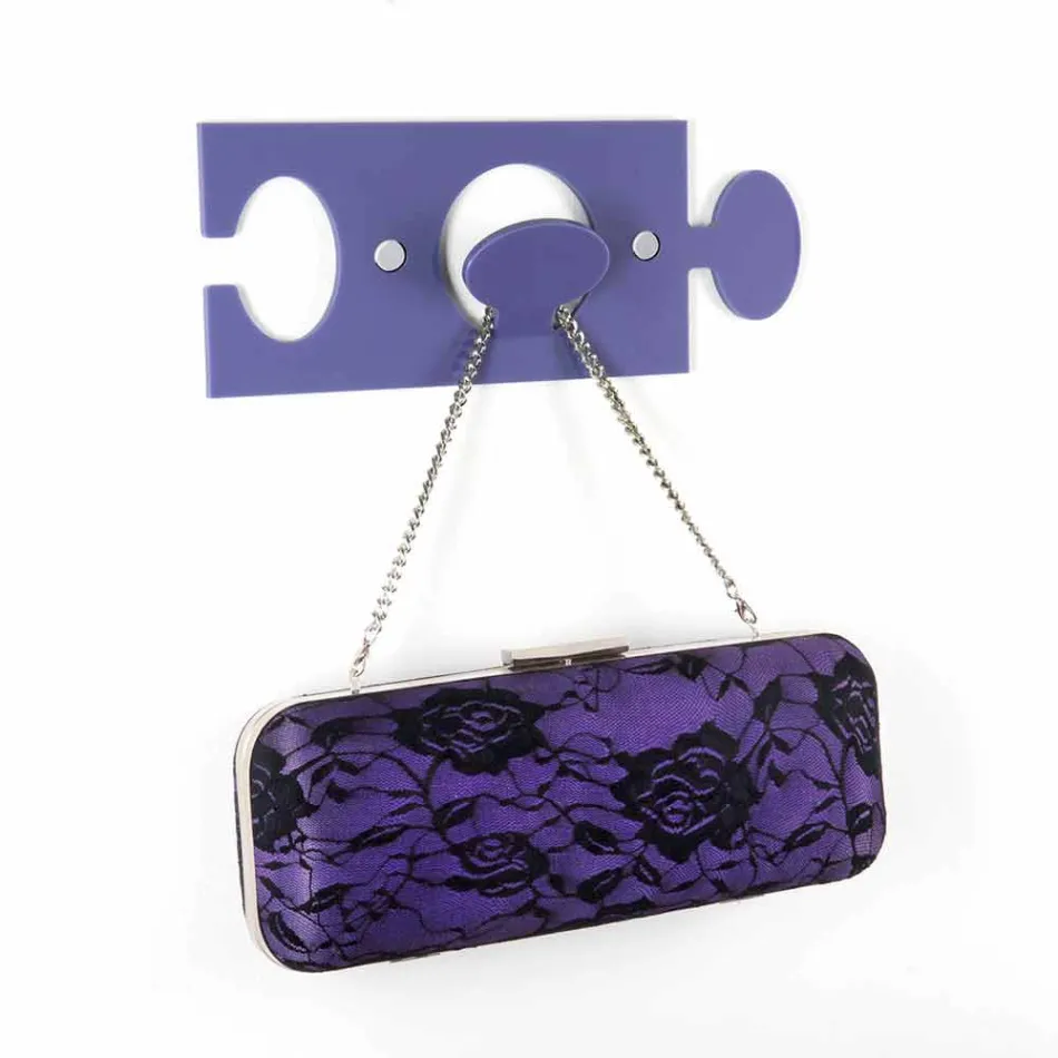Wall Hangers in Colored Plexiglass Single Design 4 Pieces - Fratack Viadurini
