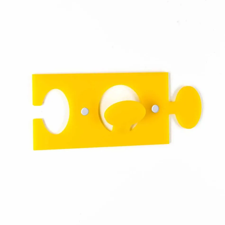 Wall Hangers in Colored Plexiglass Single Design 4 Pieces - Fratack Viadurini