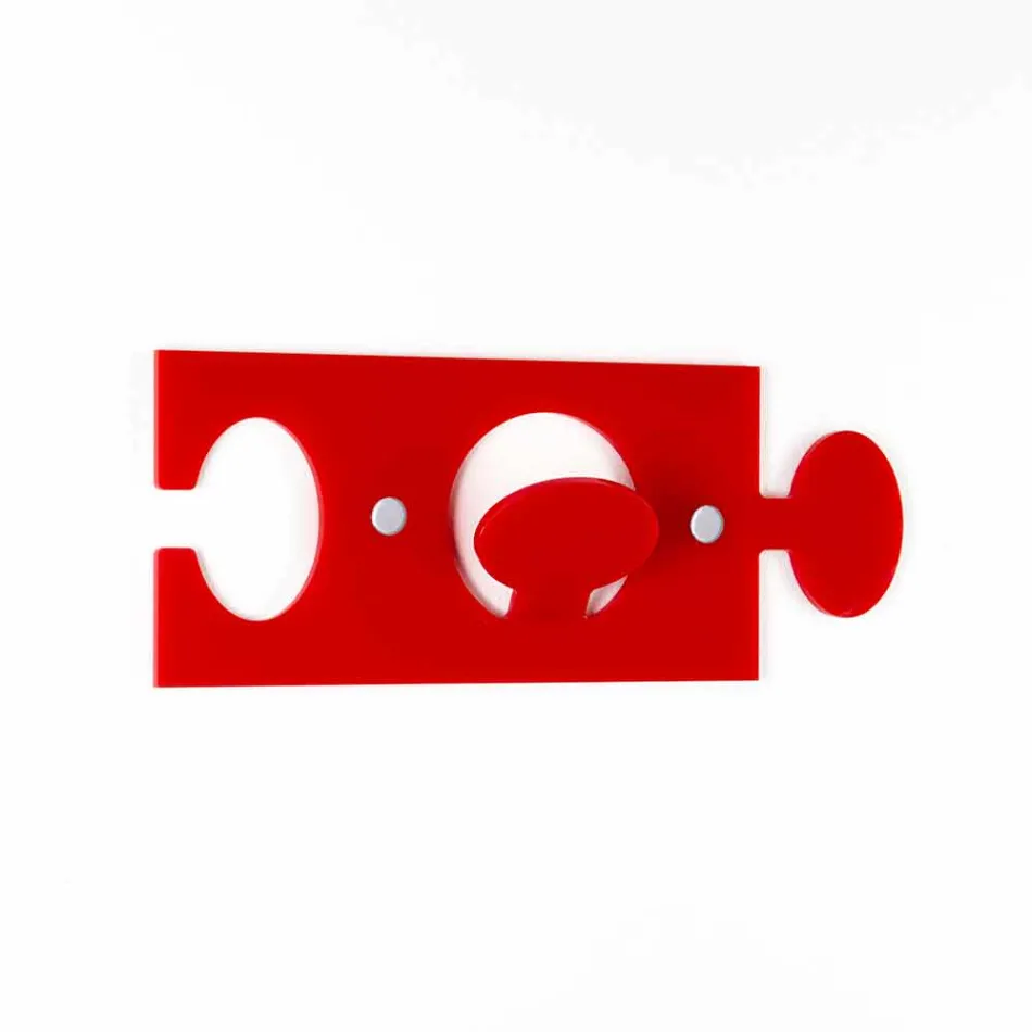 Wall Hangers in Colored Plexiglass Single Design 4 Pieces - Fratack Viadurini