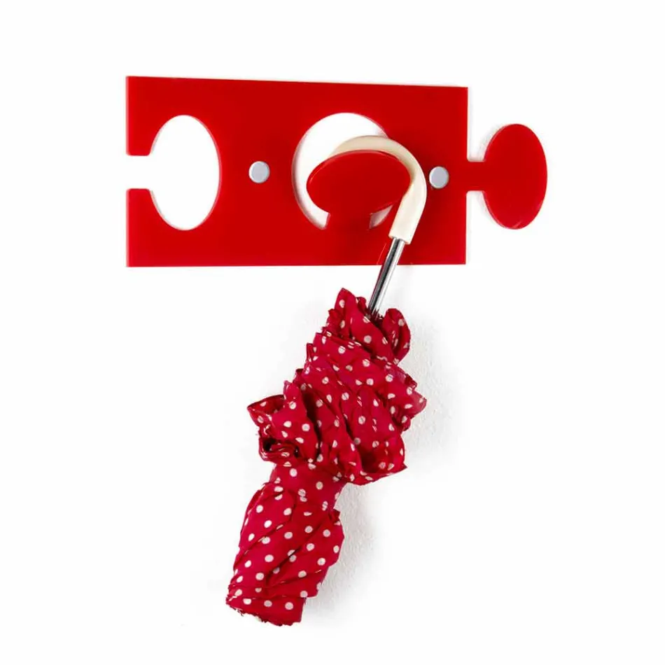 Wall Hangers in Colored Plexiglass Single Design 4 Pieces - Fratack Viadurini