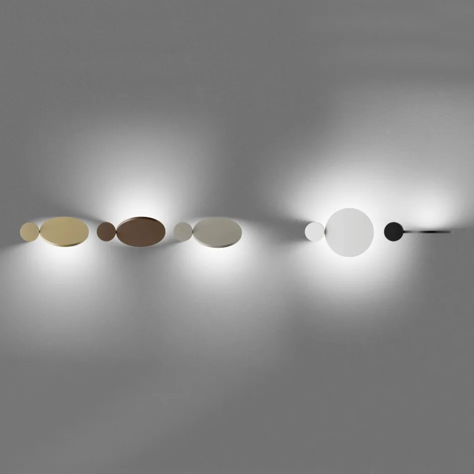 345° Rotating Metal Wall Light Made in Italy - Lumi Viadurini