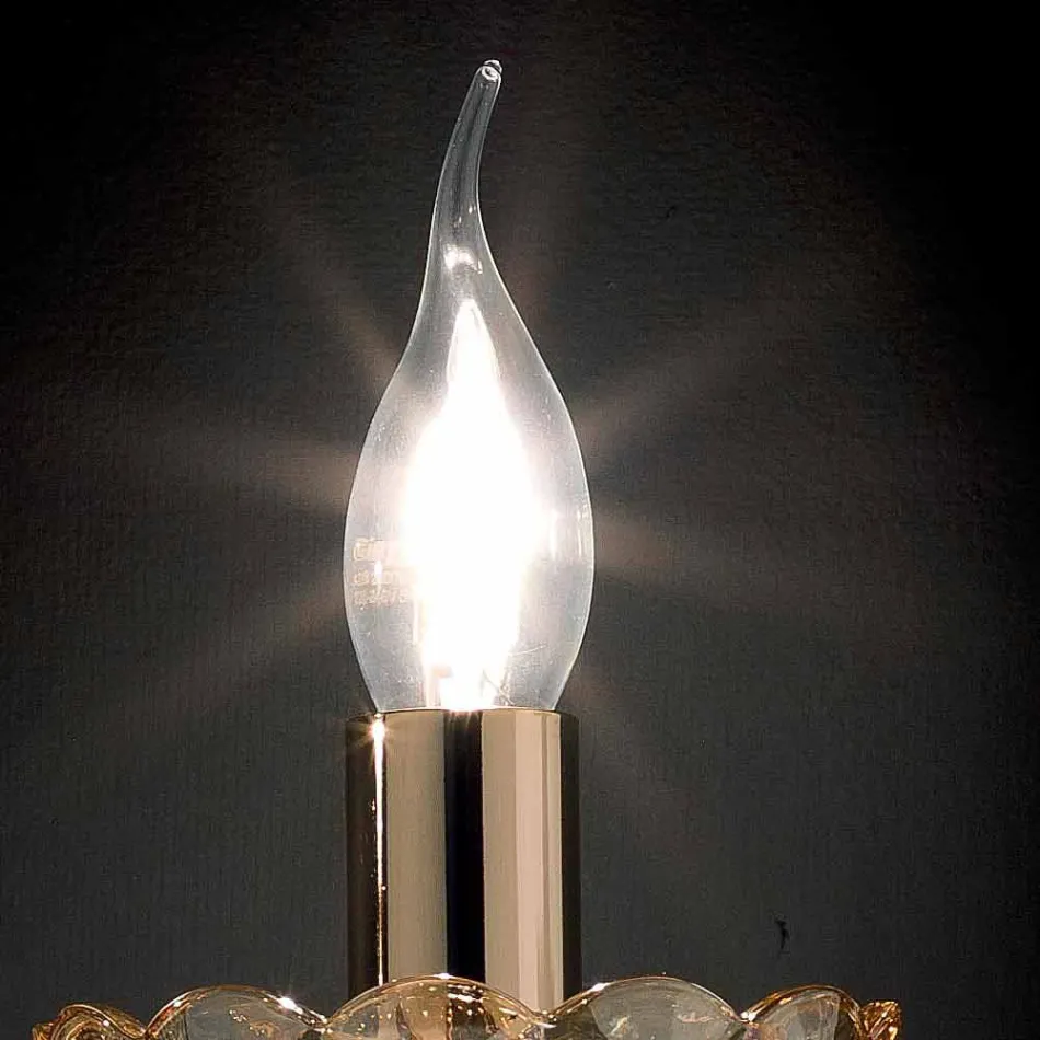 Classic 2-way light crystal glass and Belle glass applique Viadurini