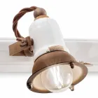 Applique two spotlights Amelia Ferroluce craft Viadurini