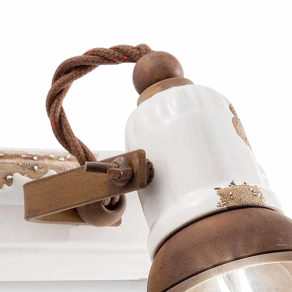 Applique two spotlights Amelia Ferroluce craft Viadurini