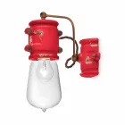 Applique urban style spotlight in handicraft ceramic Beth Ferroluce Viadurini