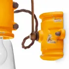 Applique urban style spotlight in handicraft ceramic Beth Ferroluce Viadurini