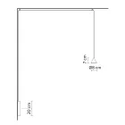 Wall Lamp in Black Aluminium and Cone Small Minimal Design - Mercado Viadurini