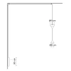 Wall Lamp in Black Aluminium and Double Cone Minimal Design - Mercado Viadurini