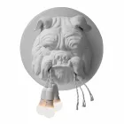 Wall Sconce with 3 Lights in Grey or White Ceramic Modern Design - Dogbull Viadurini