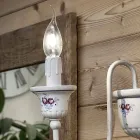 Artisan Wall Sconce in Ceramic and Hand Painted Brass - Sanremo Viadurini