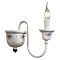 Artisan Wall Sconce in Ceramic and Hand Painted Brass - Sanremo