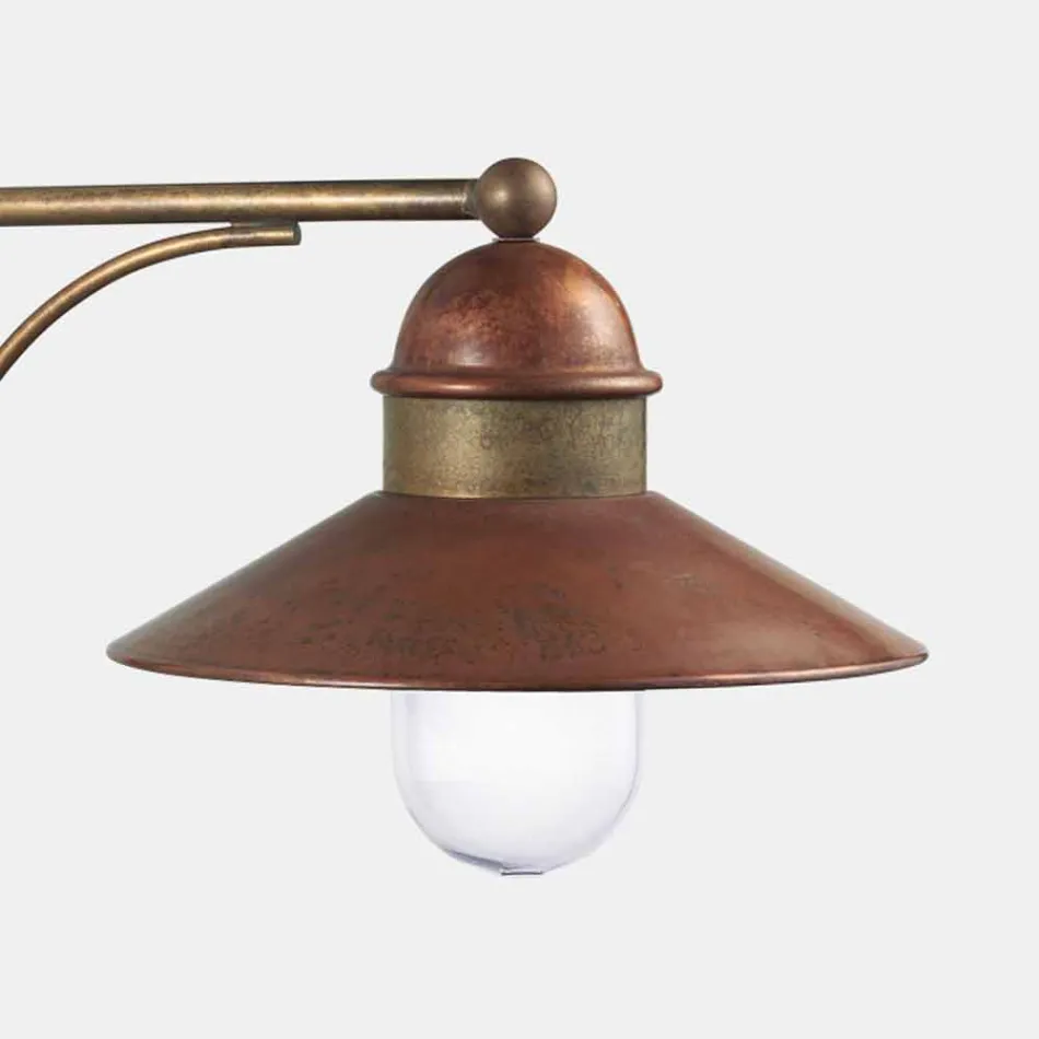 Vintage Outdoor Wall Lamp in Brass, Copper and Glass - Borgo by Il Fanale Viadurini
