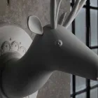 Wall Applique in Matt White Ceramic Modern Design in Cervo - Memento Viadurini