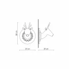 Wall Applique in Matt White Ceramic Modern Design in Cervo - Memento Viadurini