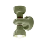 Ceramic Wall Sconce with 2 Lights Made in Italy - Berimbau Viadurini