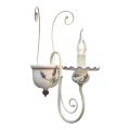 Wall Sconce in Hand Painted Ceramic and Varnished Brass - Sanremo