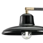 Wall Sconce in Black Ceramic and Iron Industrial Vintage Design - Bew Viadurini