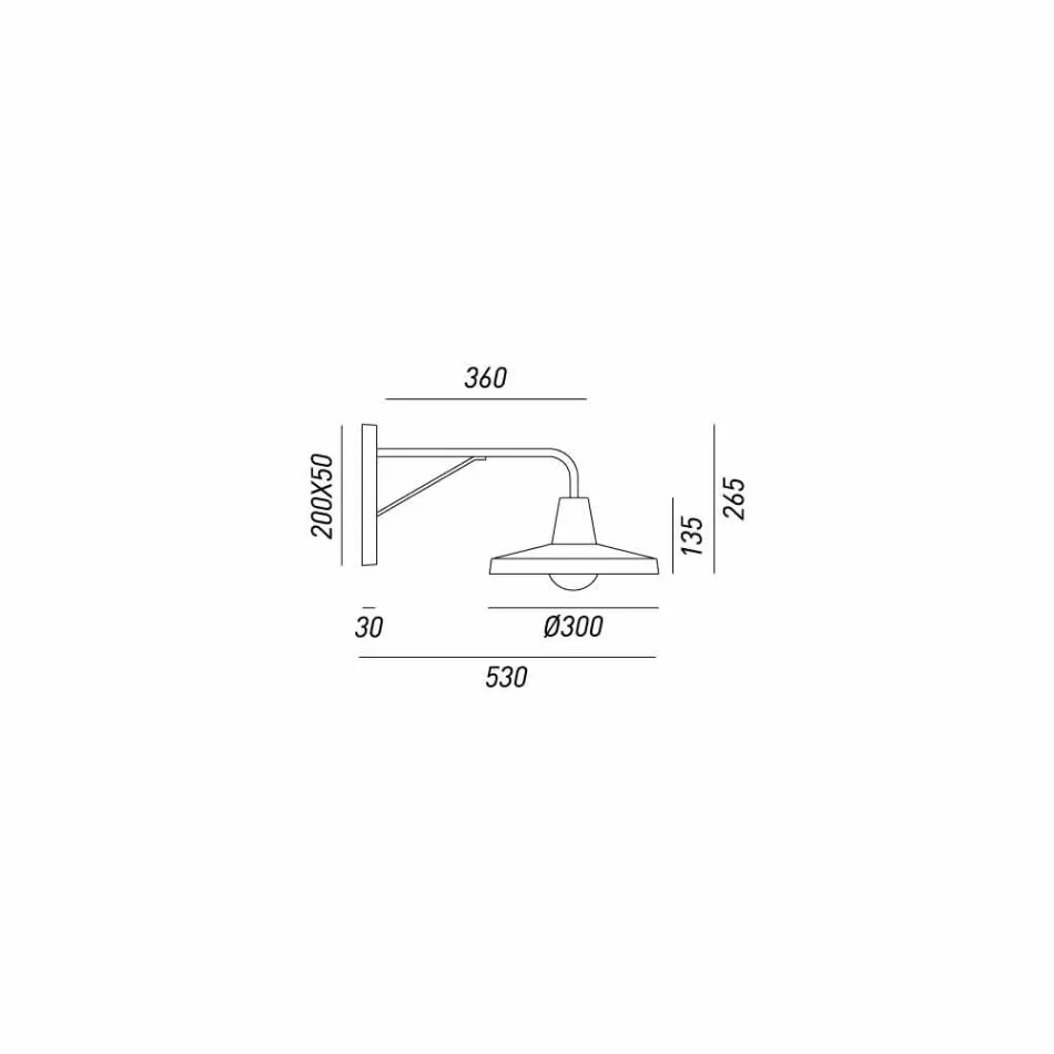 Wall sconce in industrial style antique iron Sally Il Fanale Viadurini