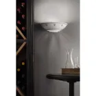 Half Moon Wall Sconce in Ceramic Hand Painted Floral - Trieste Viadurini