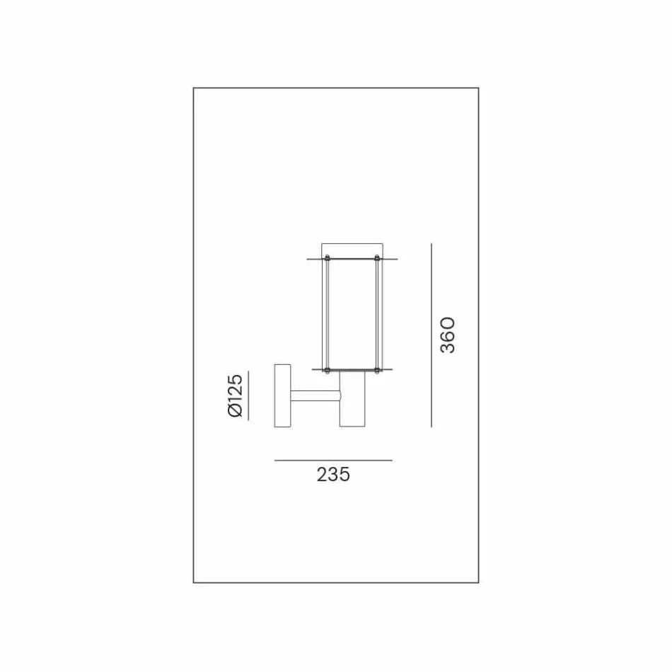 Outdoor Wall Lamp in Brass and White Glass - Loggia by Il Fanale Viadurini