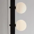 Design Wall Lamp in Black Aluminium with Spheres and Spotlights - Exodus Viadurini