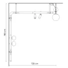 Design Wall Lamp in Black Aluminium with Spheres and Spotlights - Exodus Viadurini