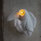 Wall Lamp in Matt White Ceramic Modern Italian Design - Tucano Viadurini