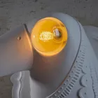 Wall Lamp in Matt White Ceramic Modern Italian Design - Tucano Viadurini