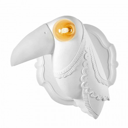 Wall Lamp in Matt White Ceramic Modern Italian Design - Tucano Viadurini