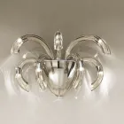 Artisan Wall Lamp in Venetian Glass and Metal Made in Italy - Jason Viadurini