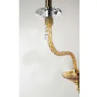Classic Wall Lamp 2 Lights in Blown Glass and Handmade Details - Phaedra Viadurini