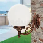 Applique with Acrylic Sphere and Die-Cast Aluminium Structure - Trovanero Viadurini