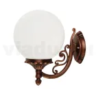 Applique with Acrylic Sphere and Die-Cast Aluminium Structure - Trovanero Viadurini